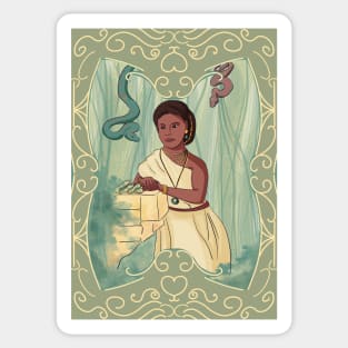 The snake charmer Sticker